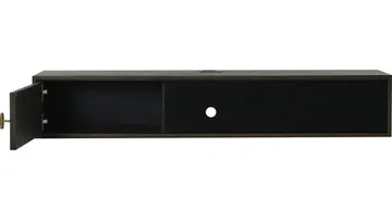 Råvika Vägghängd Tv-Bänk 133 cm - Brunlackad ek - Möbler - TV- & Mediamöbler - TV bänk & mediabänk