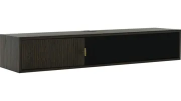 Råvika Vägghängd Tv-Bänk 133 cm - Brunlackad ek - Möbler - TV- & Mediamöbler - TV bänk & mediabänk