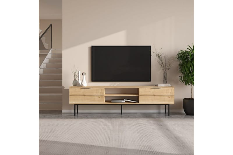 Ranjit Tv-bänk 180 cm - Natur - Möbler - TV- & Mediamöbler - TV bänk & mediabänk
