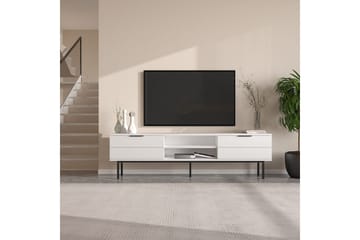 Ranjit Tv-bänk 180 cm - Vit - Möbler - TV- & Mediamöbler - TV bänk & mediabänk