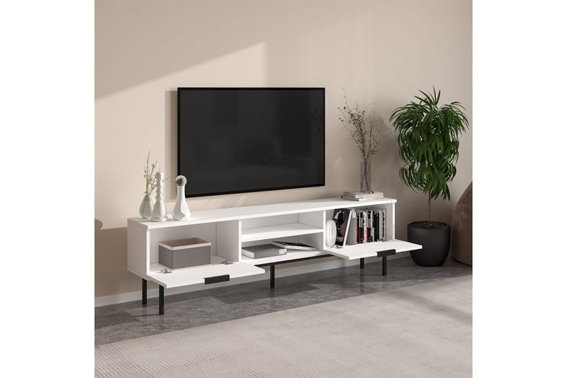 Ranjit Tv-bänk 180 cm - Vit - Möbler - TV- & Mediamöbler - TV bänk & mediabänk