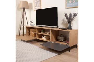 Ranko Tv-bänk 180 cm - Antracit - Möbler - TV- & Mediamöbler - TV bänk & mediabänk