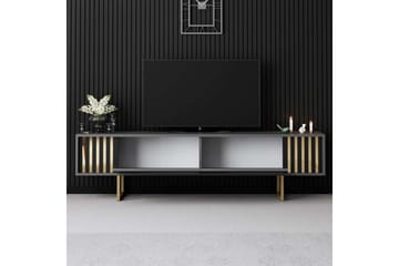 Rany Tv-bänk 180 cm - Guld/Grafitgrå - Möbler - TV- & Mediamöbler - TV bänk & mediabänk