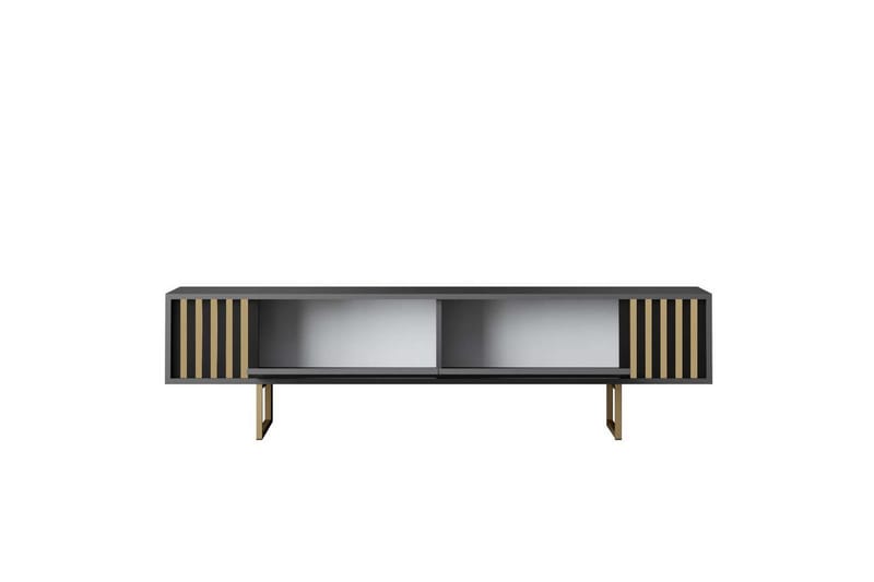 Rany Tv-bänk 180 cm - Guld/Grafitgrå - Möbler - TV- & Mediamöbler - TV bänk & mediabänk