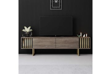 Rany Tv-bänk 180 cm - Rödfärgat trä/Guld - Möbler - TV- & Mediamöbler - TV bänk & mediabänk
