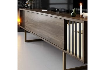 Rany Tv-bänk 180 cm - Rödfärgat trä/Guld - Möbler - TV- & Mediamöbler - TV bänk & mediabänk