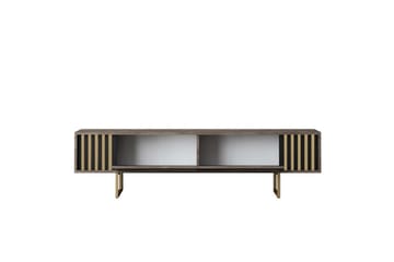 Rany Tv-bänk 180 cm - Rödfärgat trä/Guld - Möbler - TV- & Mediamöbler - TV bänk & mediabänk