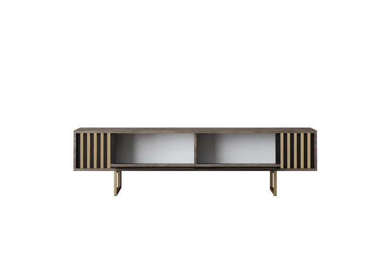 Rany Tv-bänk 180 cm - Rödfärgat trä/Guld - Möbler - TV- & Mediamöbler - TV bänk & mediabänk