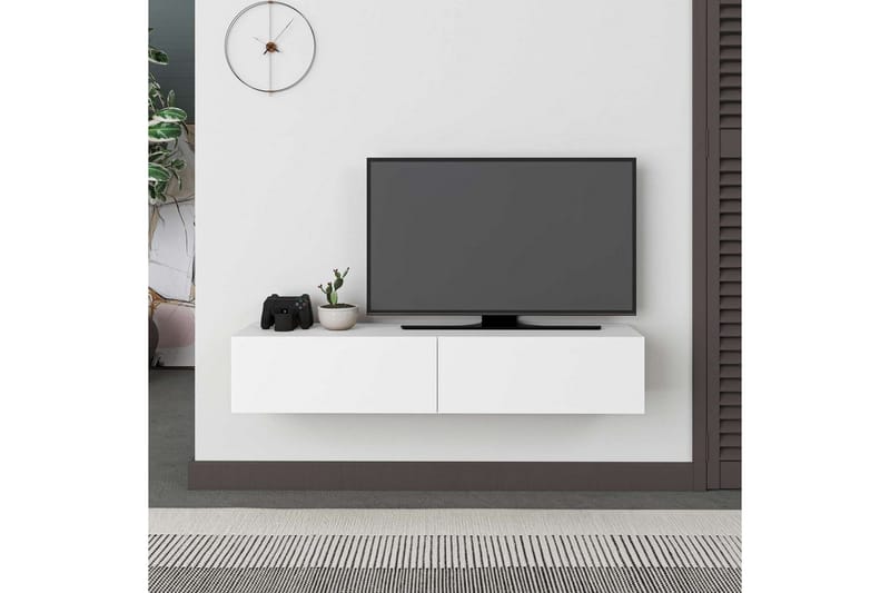 Rasab Tv-bänk 135 cm - Vit - Möbler - TV- & Mediamöbler - TV bänk & mediabänk