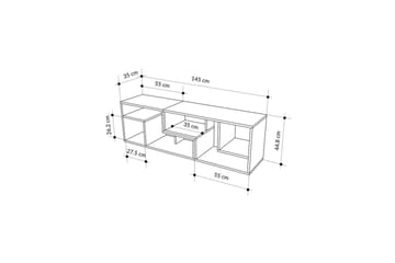 Ravena Tv-bänk 145 cm - Multifärgad - Möbler - TV- & Mediamöbler - TV bänk & mediabänk