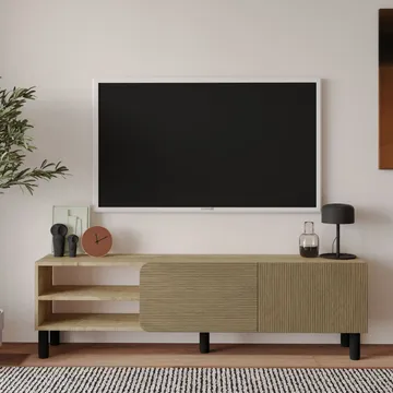 Relento Tv-bänk 150 cm - varm ek, sapphire-ek - Möbler - TV- & Mediamöbler - TV bänk & mediabänk