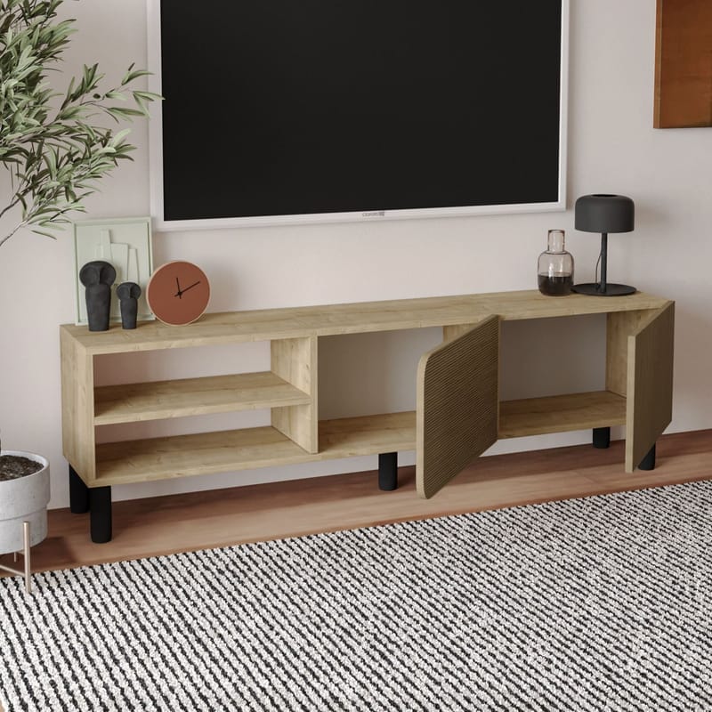 Relento Tv-bänk 150 cm - varm ek, sapphire-ek - Möbler - TV- & Mediamöbler - TV bänk & mediabänk