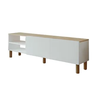 Relento Tv-bänk 150 cm - vit, sapphire oak - Möbler - TV- & Mediamöbler - TV bänk & mediabänk