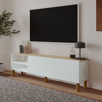 Relento Tv-bänk 150 cm - vit, sapphire oak - Möbler - TV- & Mediamöbler - TV bänk & mediabänk