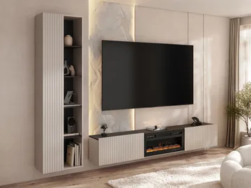Relor Möbelset för vardagsrum - beige - Möbler - TV- & Mediamöbler - TV-möbelset