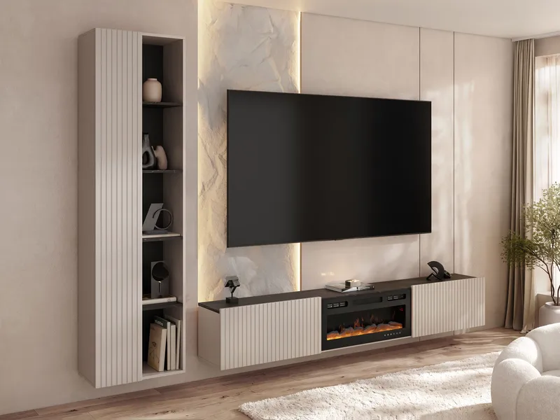 Relor Möbelset för vardagsrum - beige - Möbler - TV- & Mediamöbler - TV-möbelset
