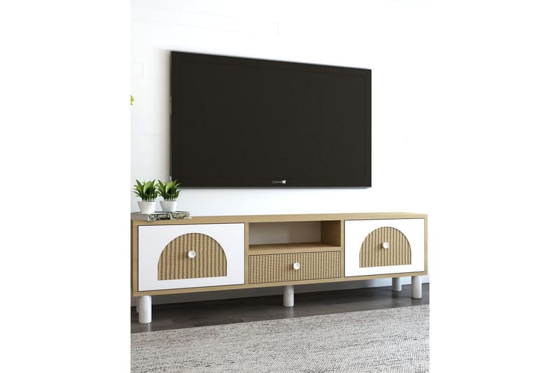 Rion Tv-bänk 140 cm - Beige - Möbler - TV- & Mediamöbler - TV bänk & mediabänk