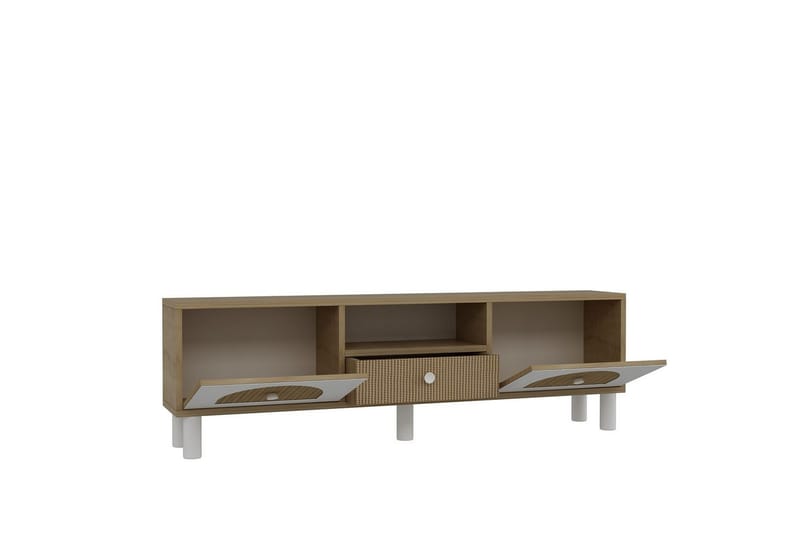 Rion Tv-bänk 140 cm - Beige - Möbler - TV- & Mediamöbler - TV bänk & mediabänk