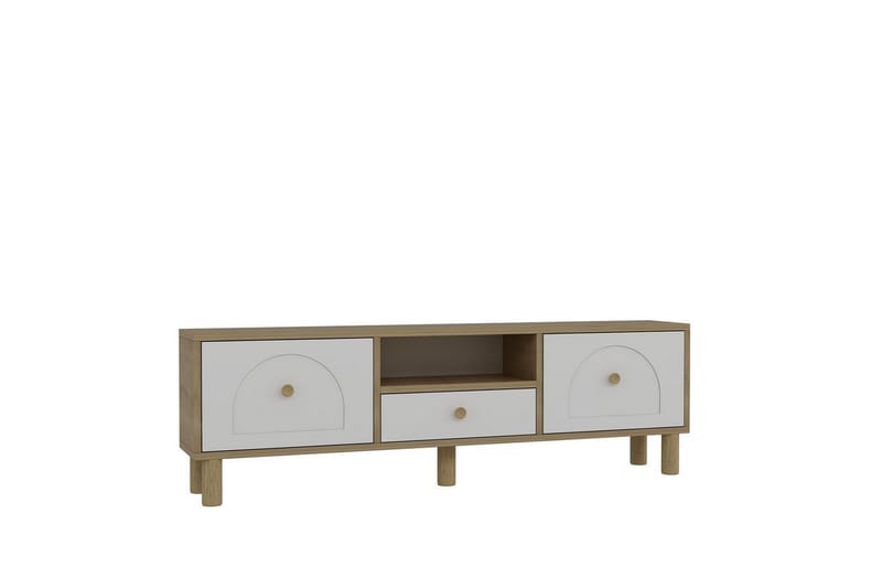 Rion Tv-bänk 140 cm - Vit - Möbler - TV- & Mediamöbler - TV bänk & mediabänk