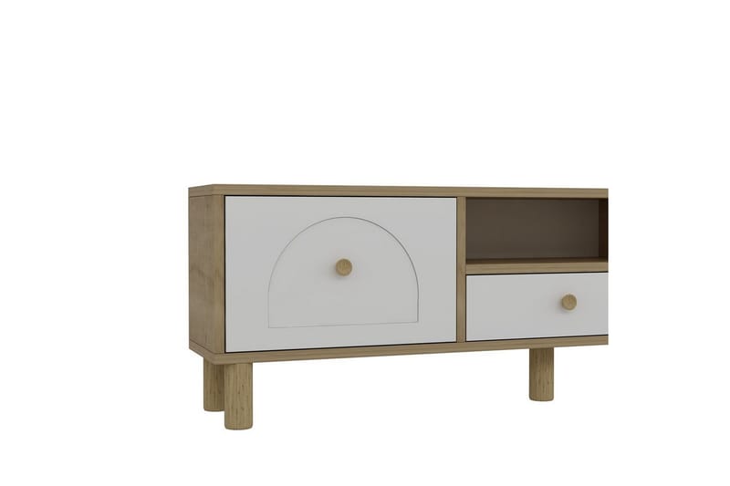 Rion Tv-bänk 140 cm - Vit - Möbler - TV- & Mediamöbler - TV bänk & mediabänk