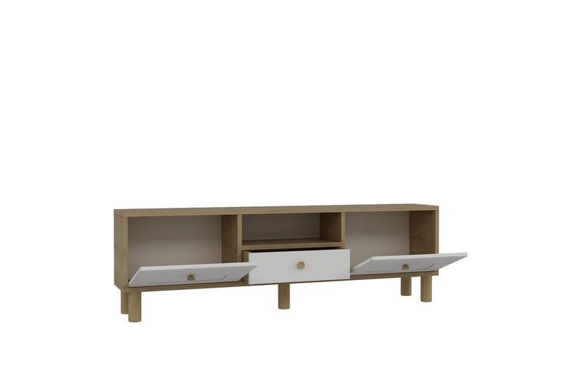 Rion Tv-bänk 140 cm - Vit - Möbler - TV- & Mediamöbler - TV bänk & mediabänk