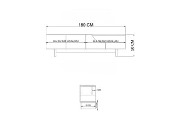 Safiya Tv-bänk 180 cm - Beige - Möbler - TV- & Mediamöbler - TV bänk & mediabänk