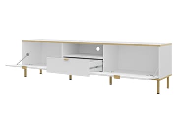 Salmor Tv-bänk 181 cm - Vit - Möbler - TV- & Mediamöbler - TV bänk & mediabänk