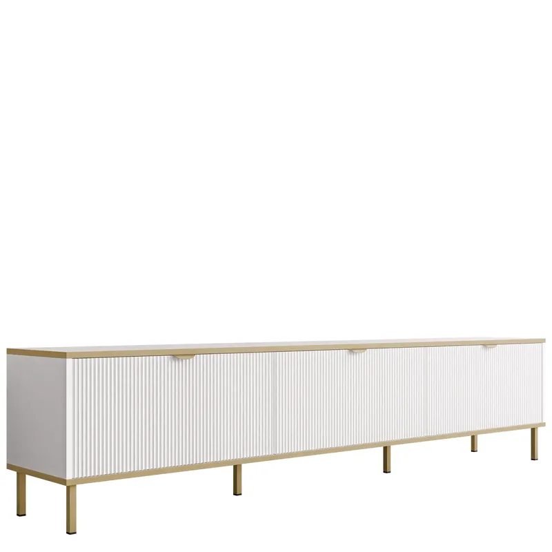 Salmor Tv-bänk 202 cm, Vit