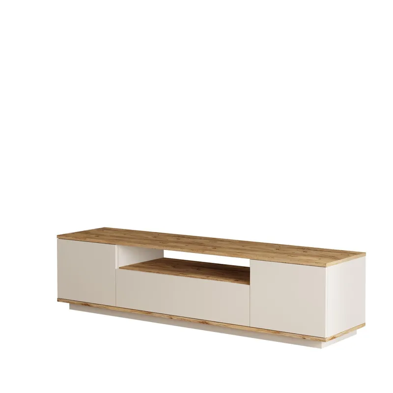 Sarnor TV-bänk 180x44,6x44,5 cm - Atlantic Pine och Cashmere - Möbler - TV- & Mediamöbler - TV bänk & mediabänk