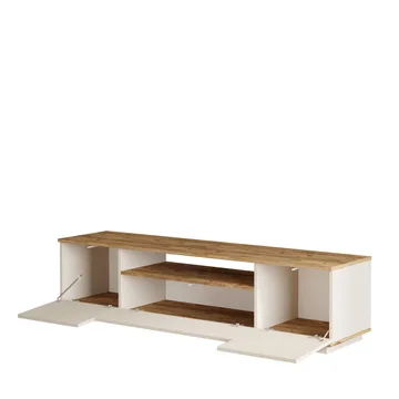 Sarnor TV-bänk 180x44,6x44,5 cm - Atlantic Pine och Cashmere - Möbler - TV- & Mediamöbler - TV bänk & mediabänk
