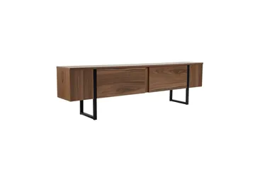 Serenity Golvstående TV Bänk 180 cm med Förvaring i Valnöt - Brun - Möbler - TV- & Mediamöbler - TV bänk & mediabänk