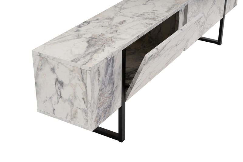 Serenity Tv-bänk 180x30 cm - Marmor/Svart - Möbler - TV- & Mediamöbler - TV bänk & mediabänk