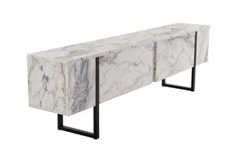 Serenity Tv-bänk 180x30 cm - Marmor/Svart - Möbler - TV- & Mediamöbler - TV bänk & mediabänk