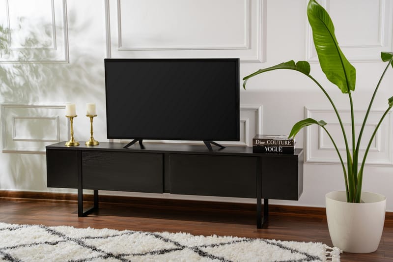 Serenity Tv-bänk 180x30 cm - Svart - Möbler - TV- & Mediamöbler - TV bänk & mediabänk