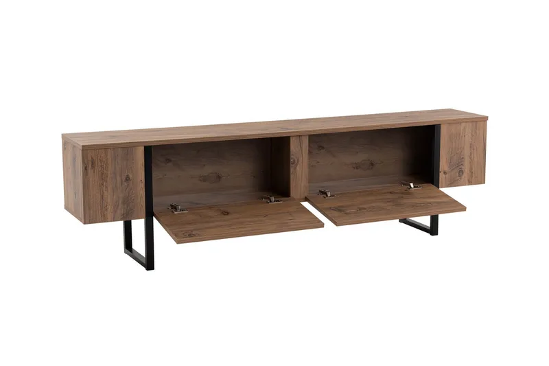 Serenity Tv-bänk 180x30 cm - Trä/Svart - Möbler - TV- & Mediamöbler - TV bänk & mediabänk