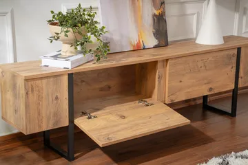 Serenity Tv-bänk 180x30 cm - Trä/Svart - Möbler - TV- & Mediamöbler - TV bänk & mediabänk