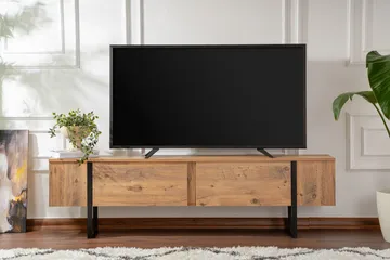Serenity Tv-bänk 180x30 cm - Trä/Svart - Möbler - TV- & Mediamöbler - TV bänk & mediabänk