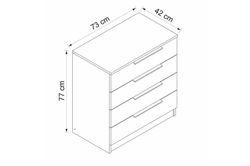 Serin Tv-skåp 73 cm - Valnöt - Möbler - TV- & Mediamöbler - TV-skåp
