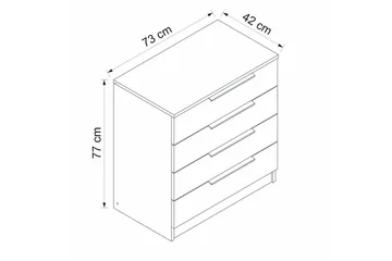 Serin Tv-skåp 73 cm - Valnöt - Förvaring - Förvaringsmöbler - Byrå - Hallbyrå