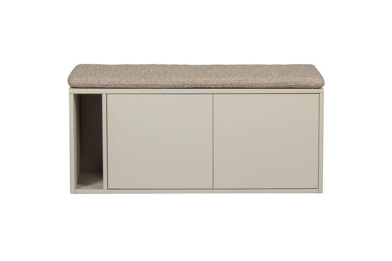 Settle Golvstående Tv Bänk 108 cm med Förvaring i Furu - Beige - Möbler - TV- & Mediamöbler - TV bänk & mediabänk