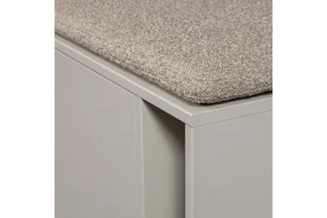 Settle Golvstående Tv Bänk 108 cm med Förvaring i Furu - Beige - Möbler - TV- & Mediamöbler - TV bänk & mediabänk