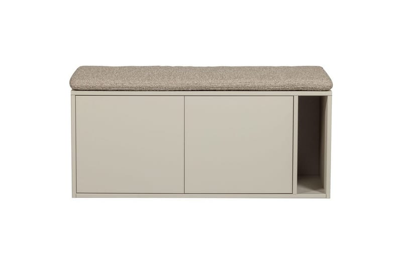 Settle Golvstående Tv Bänk 108 cm med Förvaring i Furu - Beige - Möbler - TV- & Mediamöbler - TV bänk & mediabänk