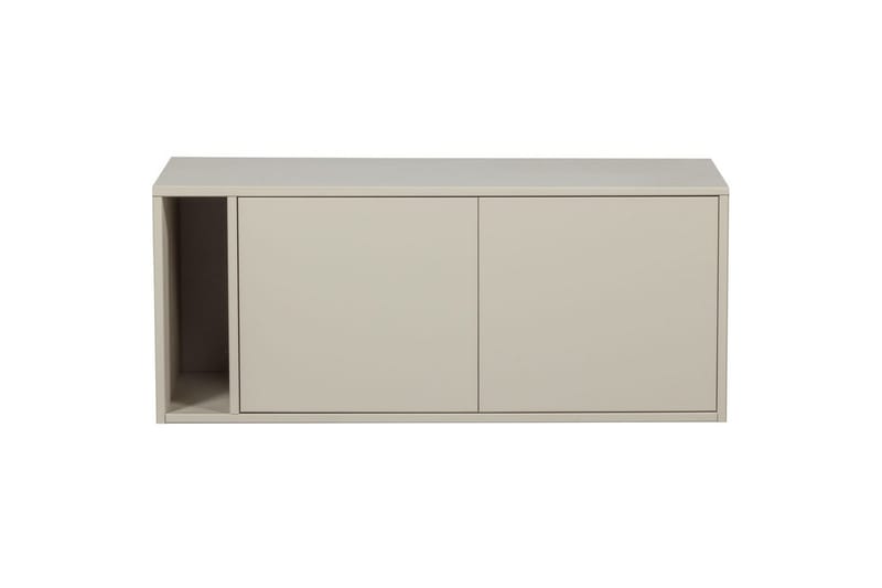 Settle Golvstående Tv Bänk 108 cm med Förvaring i Furu - Ljusbeige - Möbler - TV- & Mediamöbler - TV bänk & mediabänk