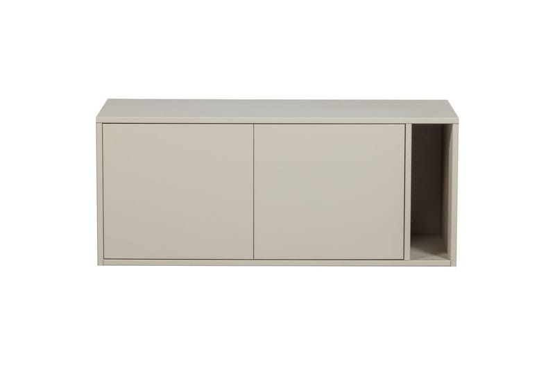 Settle Golvstående Tv Bänk 108 cm med Förvaring i Furu - Ljusbeige - Möbler - TV- & Mediamöbler - TV bänk & mediabänk