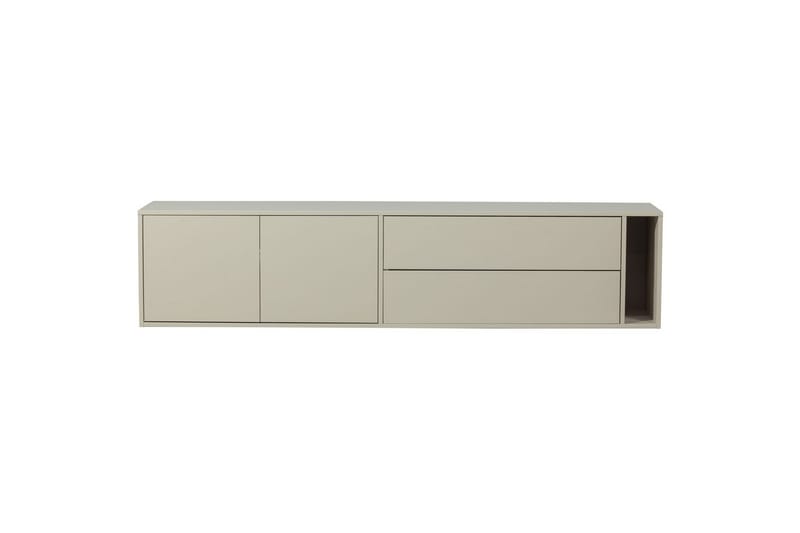 Settle Vägghängd TV-bänk 200 cm med Förvaring i Furu - Sandbeige - Möbler - TV- & Mediamöbler - TV bänk & mediabänk