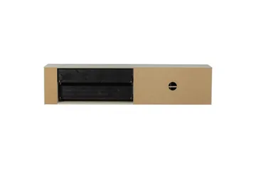 Settle Vägghängd TV-bänk 200 cm med Förvaring i Furu - Sandbeige - Möbler - TV- & Mediamöbler - TV bänk & mediabänk