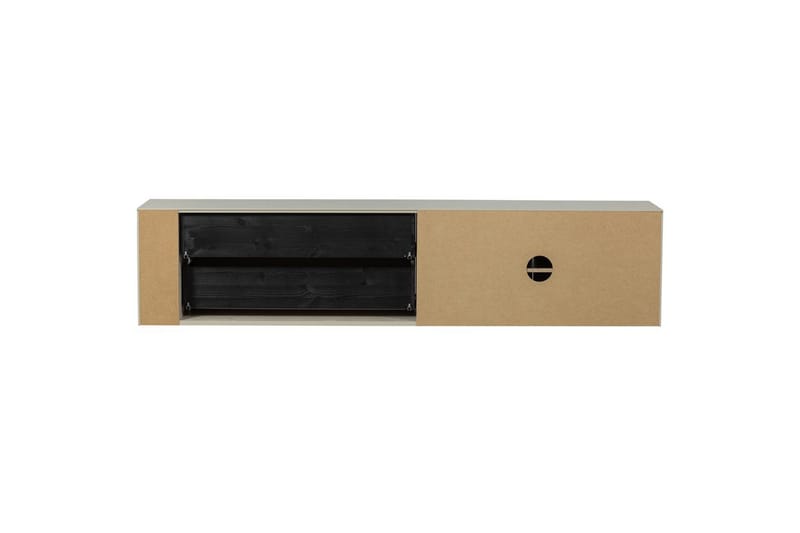 Settle Vägghängd TV-bänk 200 cm med Förvaring i Furu - Sandbeige - Möbler - TV- & Mediamöbler - TV bänk & mediabänk