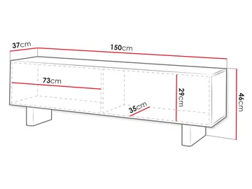 Seylar Tv-Bänk 150 cm - Möbler - TV- & Mediamöbler - TV bänk & mediabänk