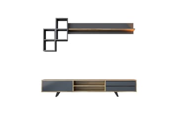 Seyra Tv-möbelset 180x40 cm - Antracit/Ek - Möbler - TV- & Mediamöbler - TV-möbelset