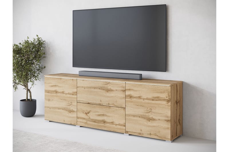 Sherie Tv-bänk 180 cm - Brun - Möbler - TV- & Mediamöbler - TV bänk & mediabänk